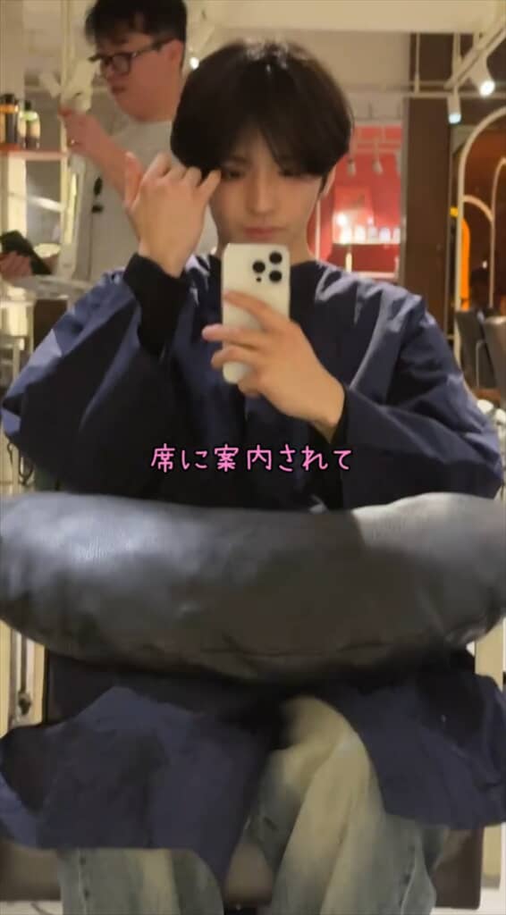 韓国に美容院でおまかせで切ってもらう動画