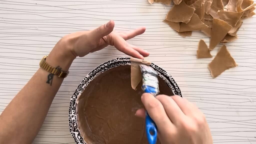 クラフト紙でコーティング