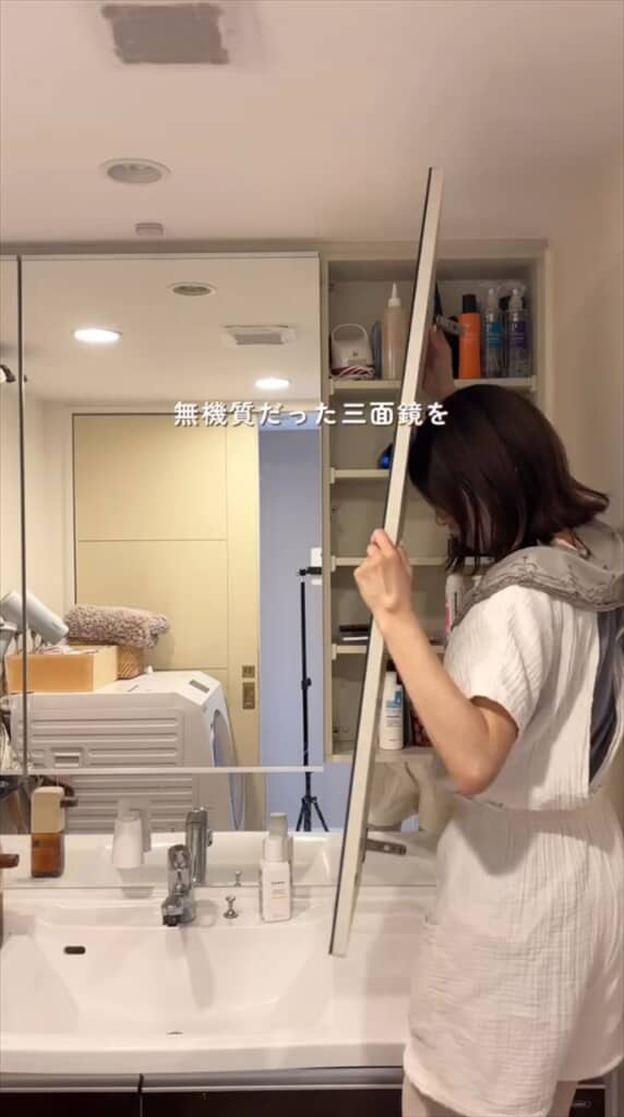 3児のママが洗面台を北欧レトロ風に格安DIY