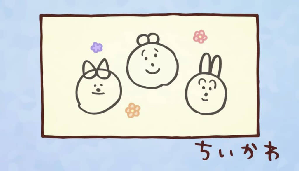 息子さんの絵がアニメ版のアイキャッチ風に！