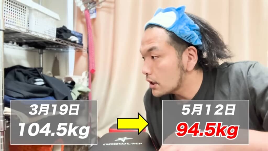 ボディーメイク企画に挑戦中の「見取り図」盛山晋太郎