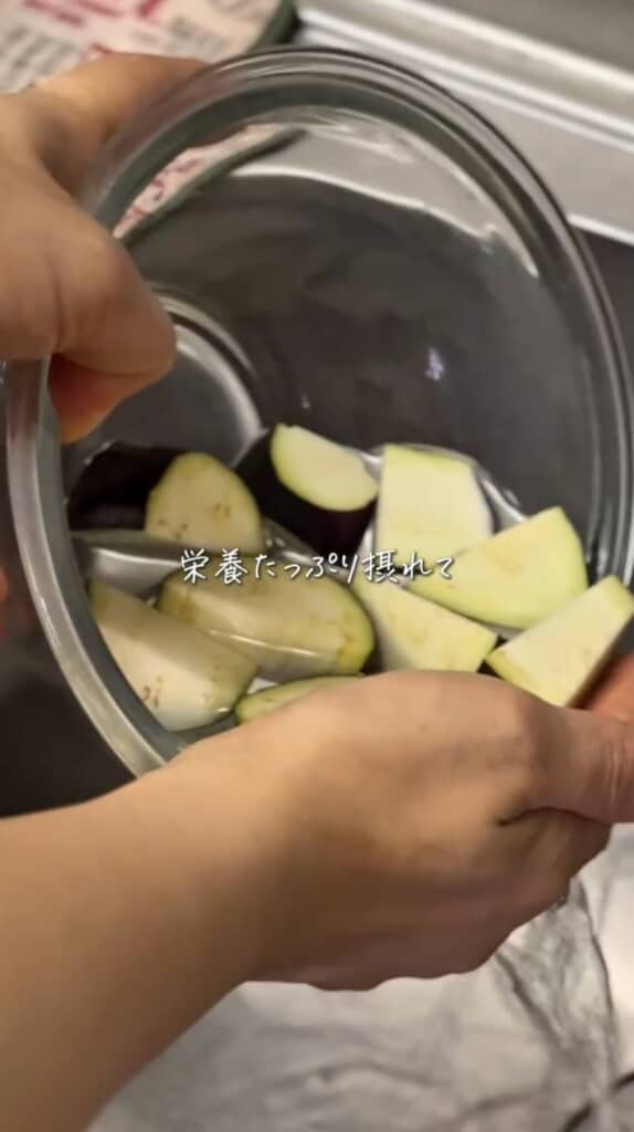 ナスで作るチョコドーナツ!?