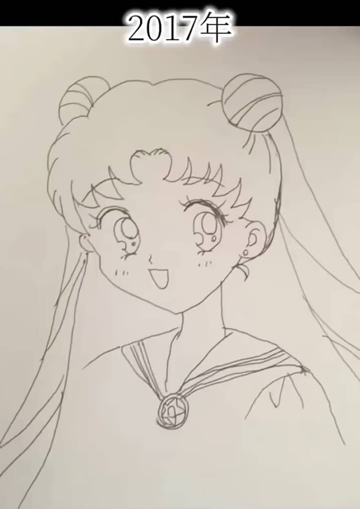 2017年に描いた月野うさぎ