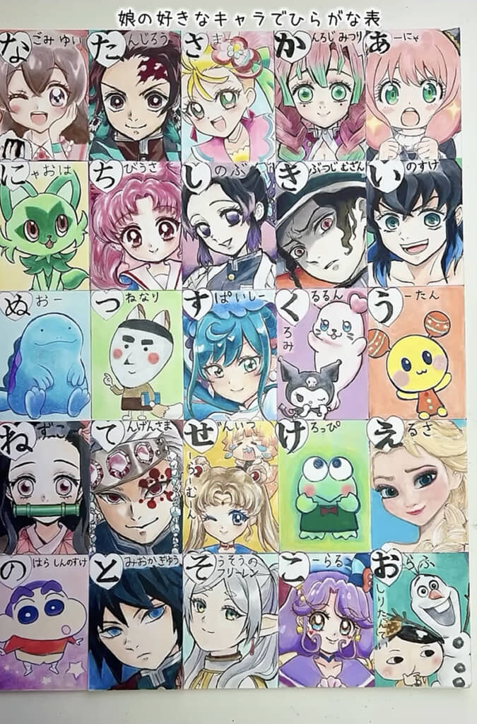 多様なタッチのキャラクターを描き分け