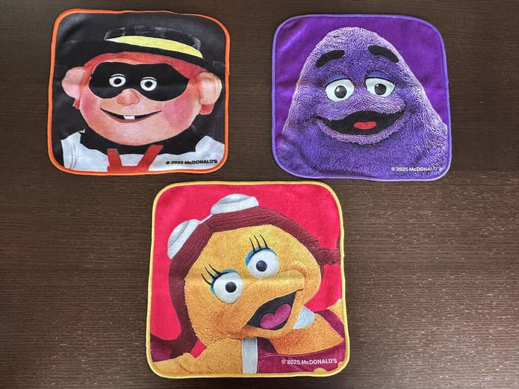 マクドナルドキャラクタータオル