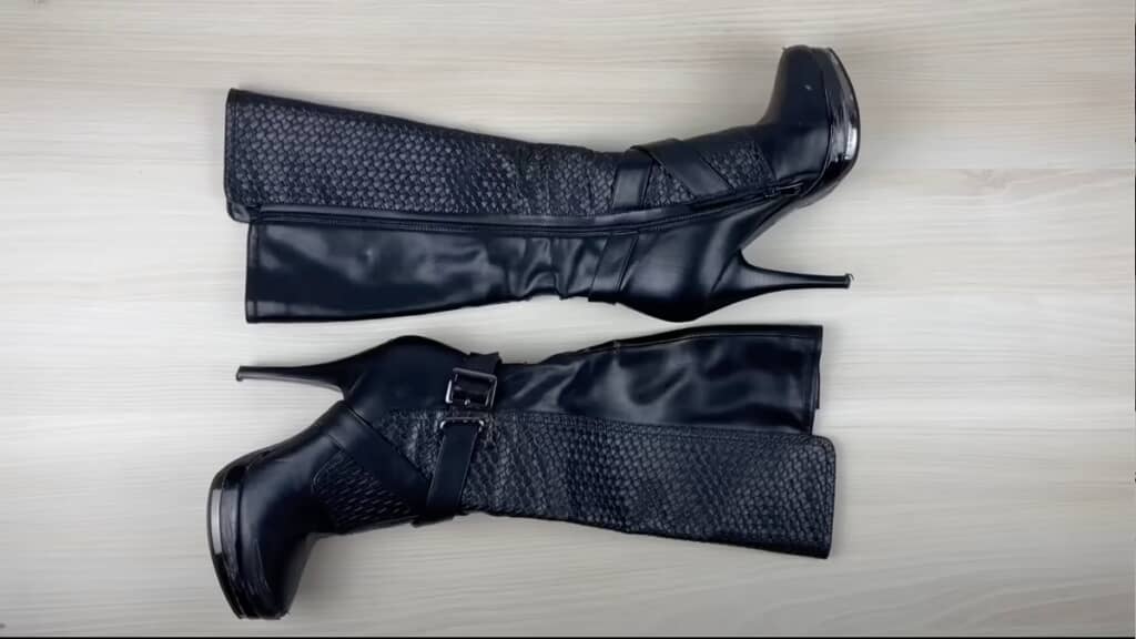 履き古したブーツをおしゃれなものにリメイクします