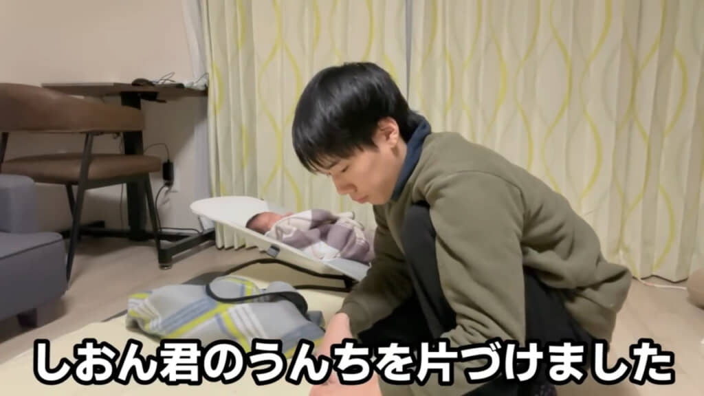 おむつも変えています
