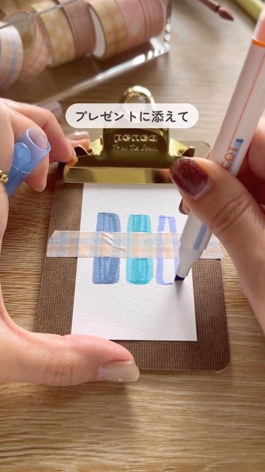 その上からロウソクを描く