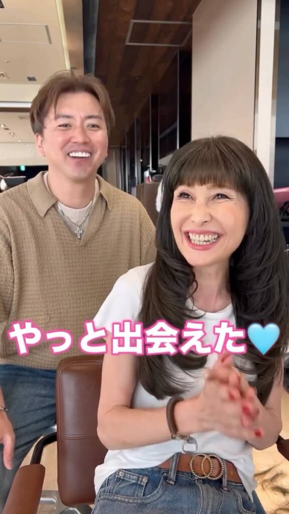 「（理想の美容師さんに）やっと出会えた」と笑顔の女性