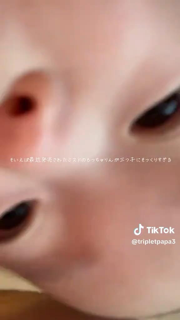 もっちゅりんみたいな三つ子ちゃん