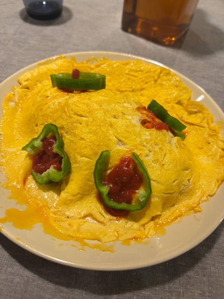 娘さんが作ってくれたオムライス