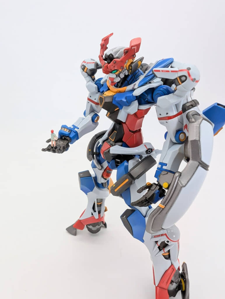 最終装備発動前の主人公機「ジークアクス」。作者はパイロットのマチュも自作している