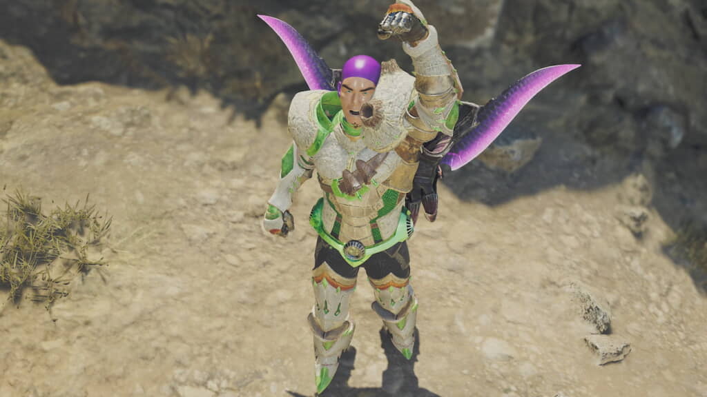 似せられなかったけれど翼も出してみた
