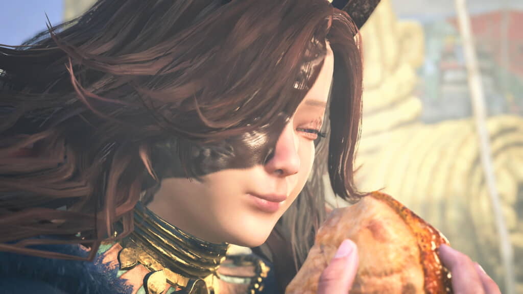 右目を隠している前髪を顔のペイントで表現