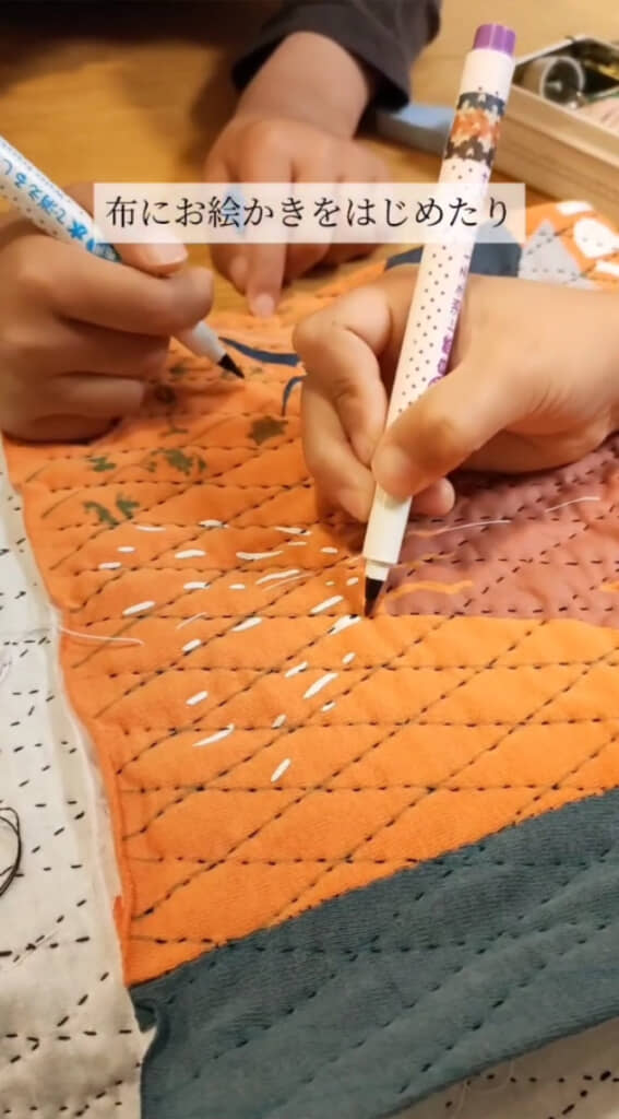 制作風景に癒やされます