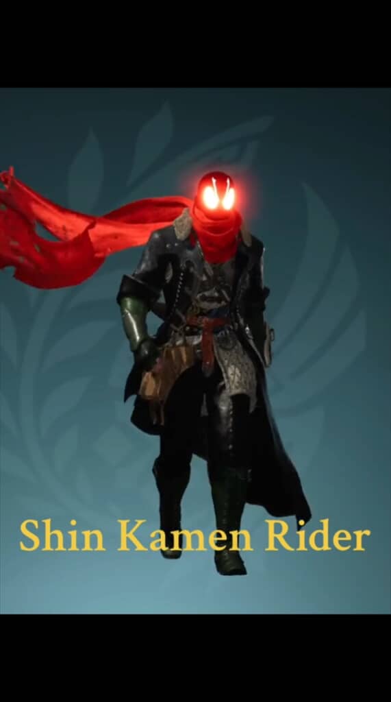 モンハンワイルズのキャラクリで再現した「シン・仮面ライダー」