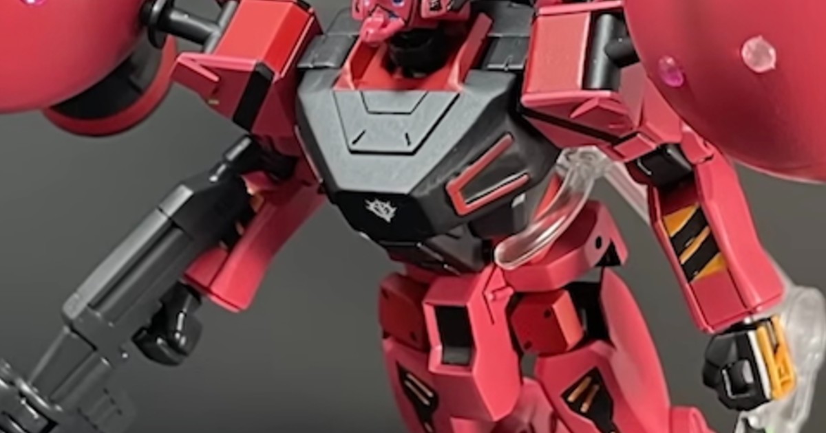 初代ガンダムを「ジークアクス」の“赤いガンダム”に改造すると