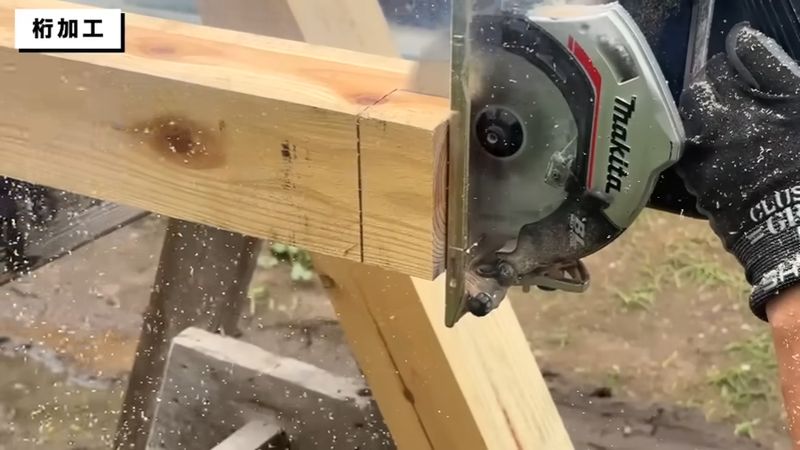 桁をつなぐための継ぎ手