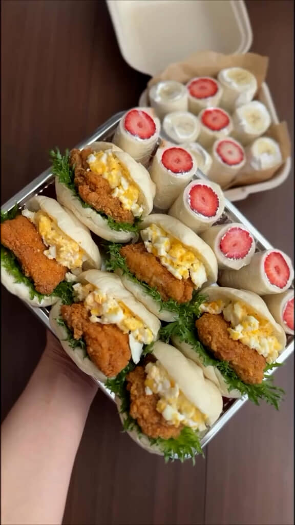 日曜日のサンドイッチ弁当の完成！