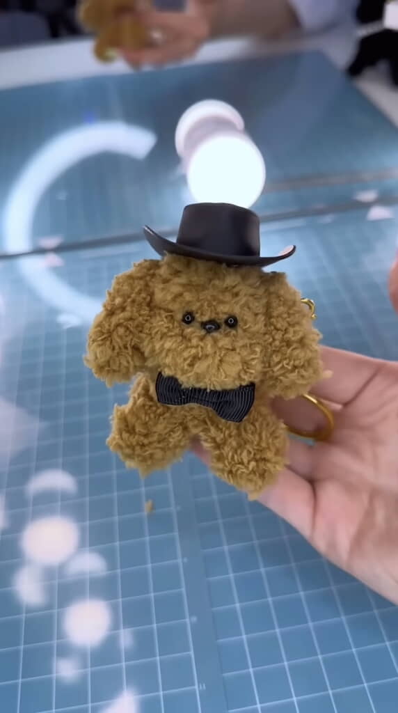 子犬のキーホルダーが完成！