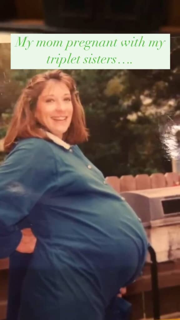 Dicksonさんたちがおなかにいたころのお母さん