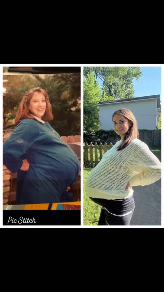 妊娠中のお母さんとDicksonさん