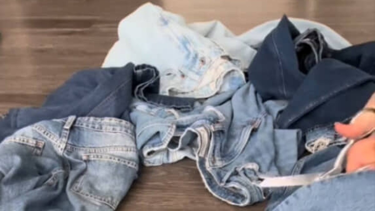 捨てるはずだった大量のジーンズ→ひたすらカットし、“100時間”縫い合わせたら……「これは！」　驚きの完成品が79万再生【海外】（1/2） | ライフスタイル ねとらぼ