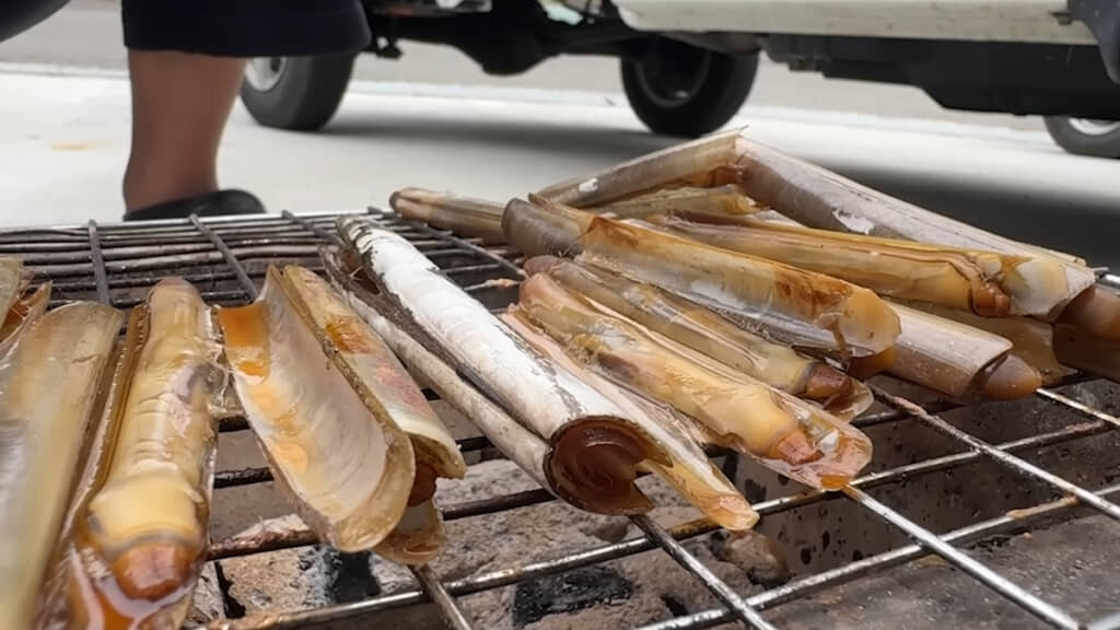 マテガイの干潟漬け、お酒が合いそうです