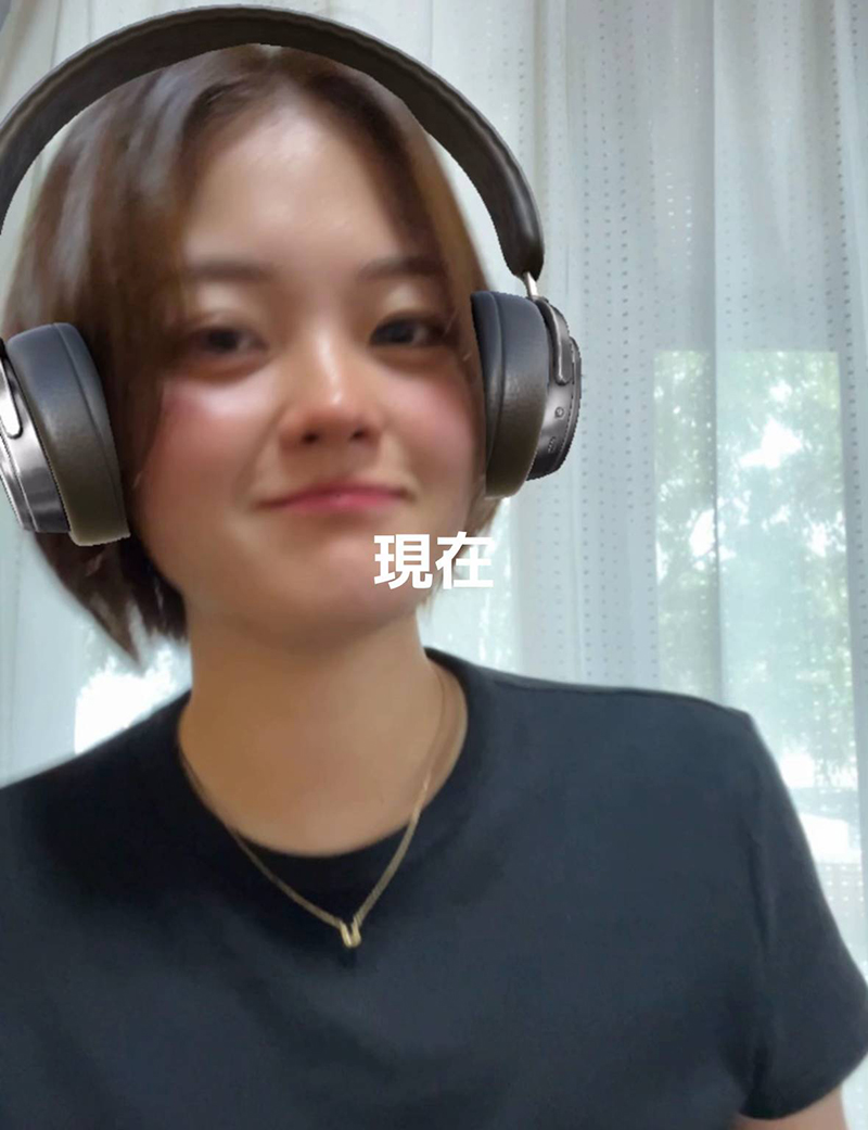 髪を伸ばし始めて……