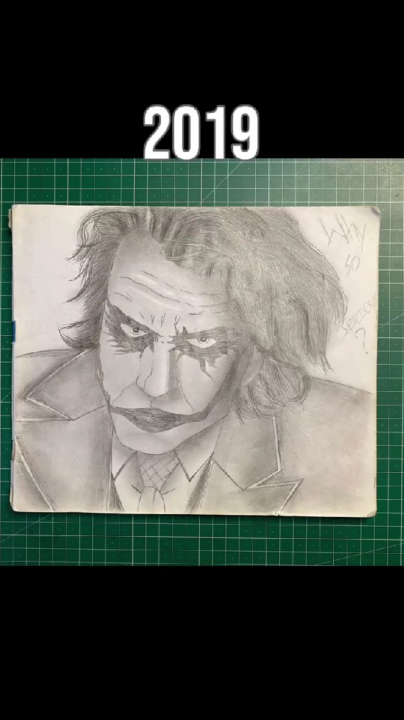 ←2019年に描いた絵　2025年に描いた絵→　努力と才能の6年間が詰まったイラストに称賛の声【海外】