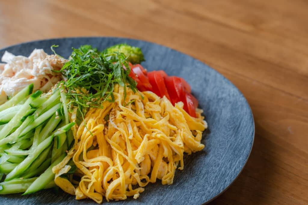 彩り野菜の冷やし中華