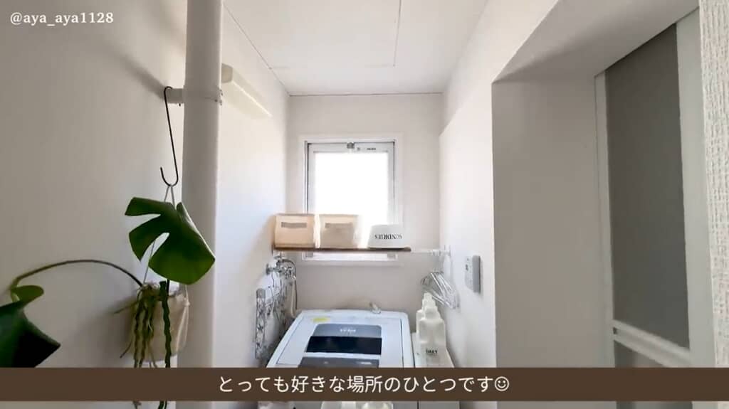 築50年の団地のルームツアー：洗濯機周辺
