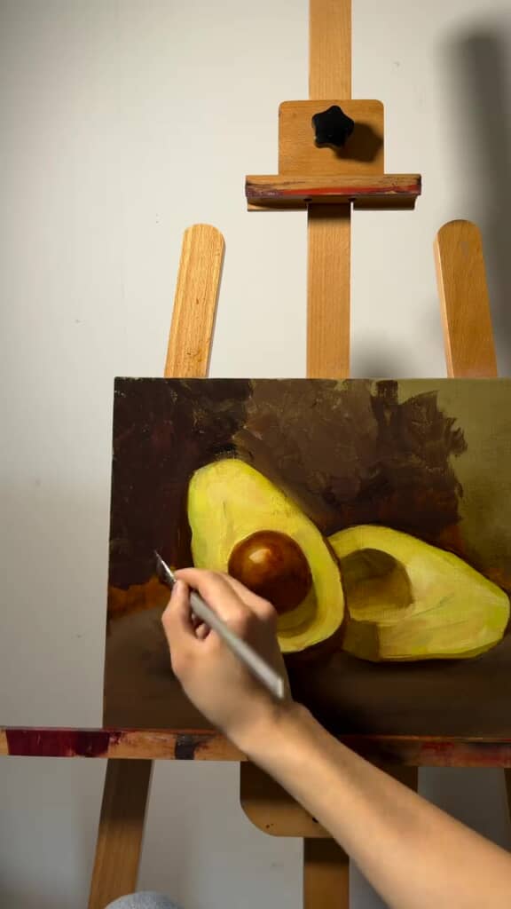 背景を塗ります