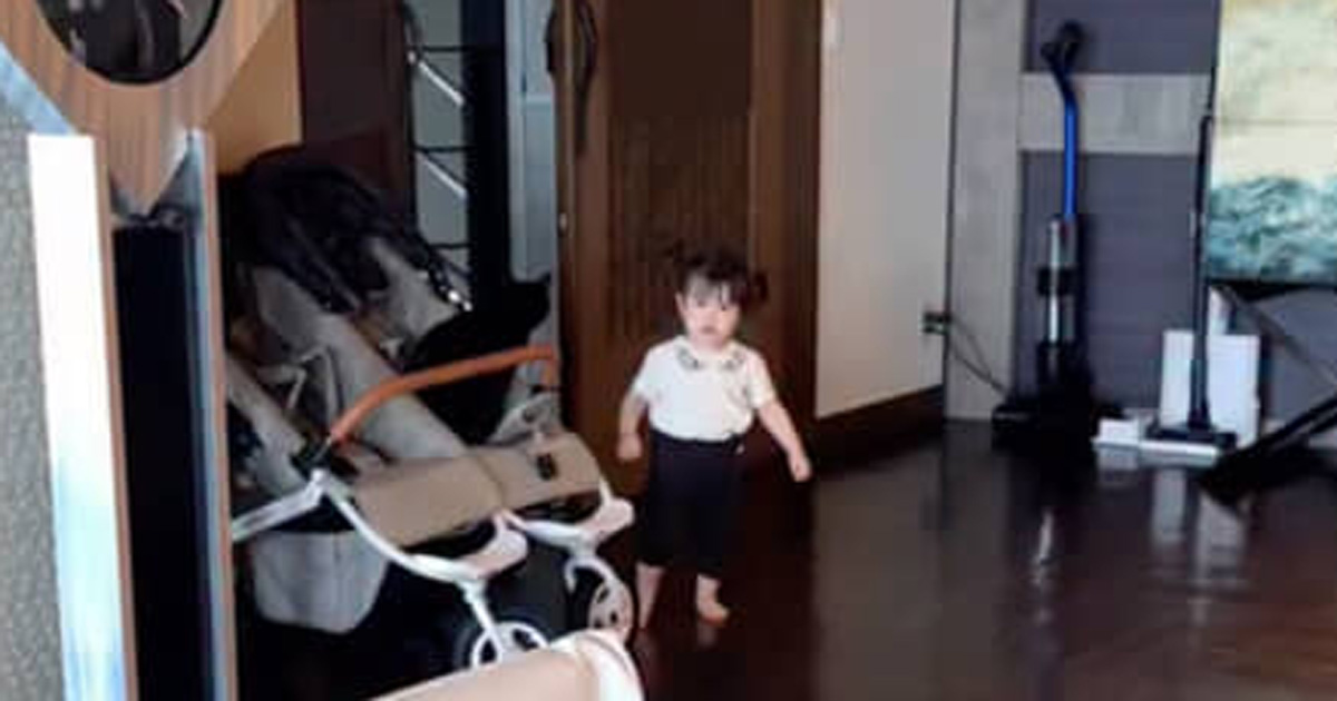双子赤ちゃんに初めて対面した1歳長女→「えっ」 驚きの光景が1040万 
