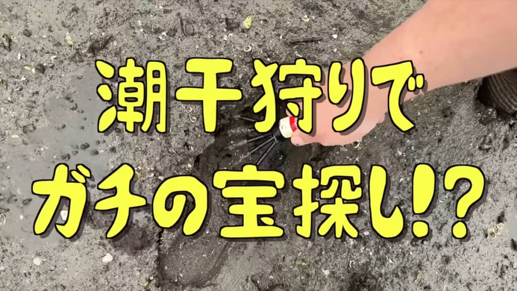 潮干狩りで真珠貝を採って真珠ガチャを引く