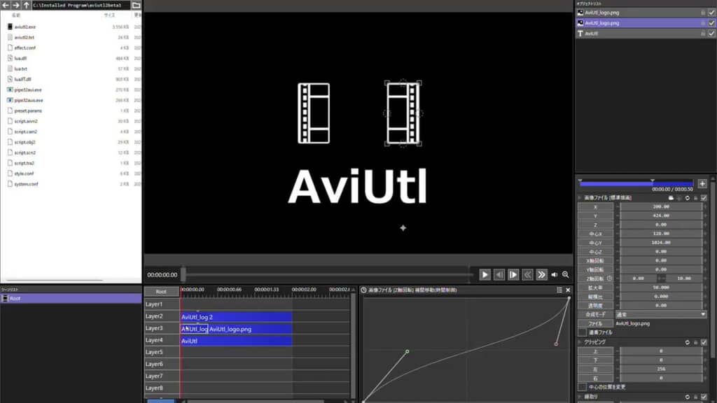 AviUlt2の編集画面
