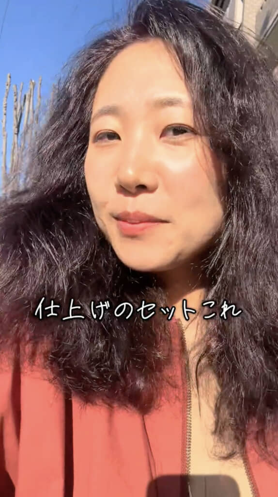 美容院でセットしてもらった髪形