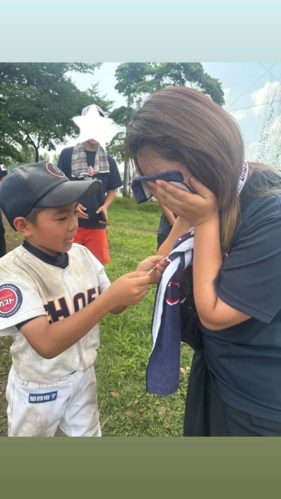 お母さんに金メダルを