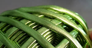 緑色の不思議な糸玉