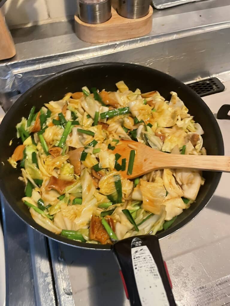 正しい価格で買ったキャベツを使った料理