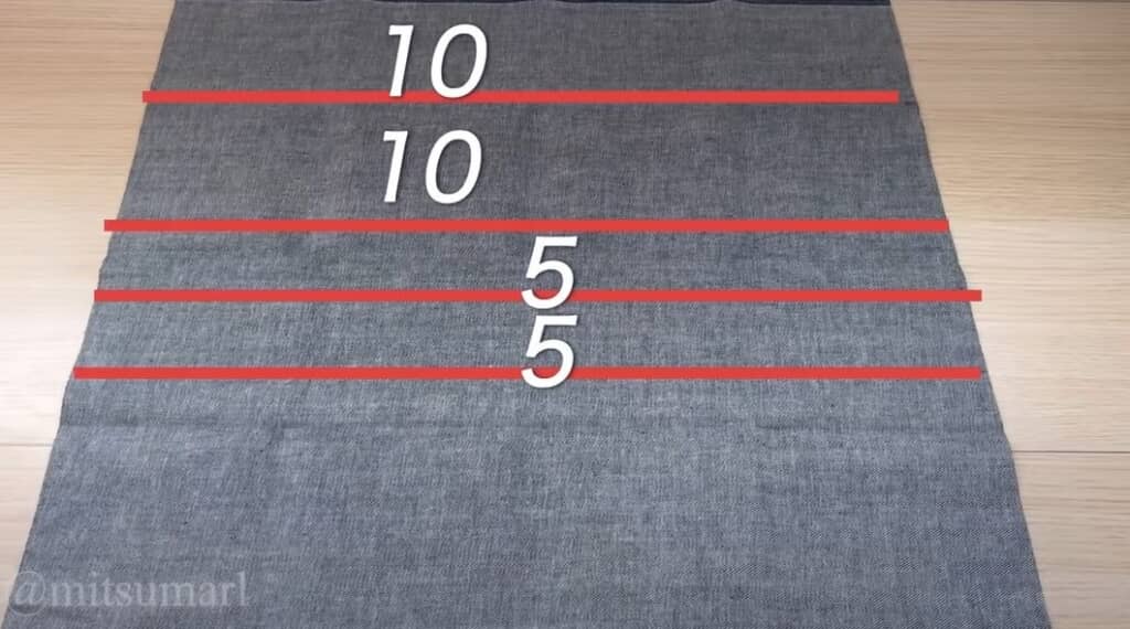 カットクロスを切っておきます
