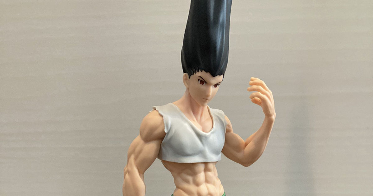 髪が長すぎる「ゴンさん」フィギュア→棚に入らず……「とりあえずこれで