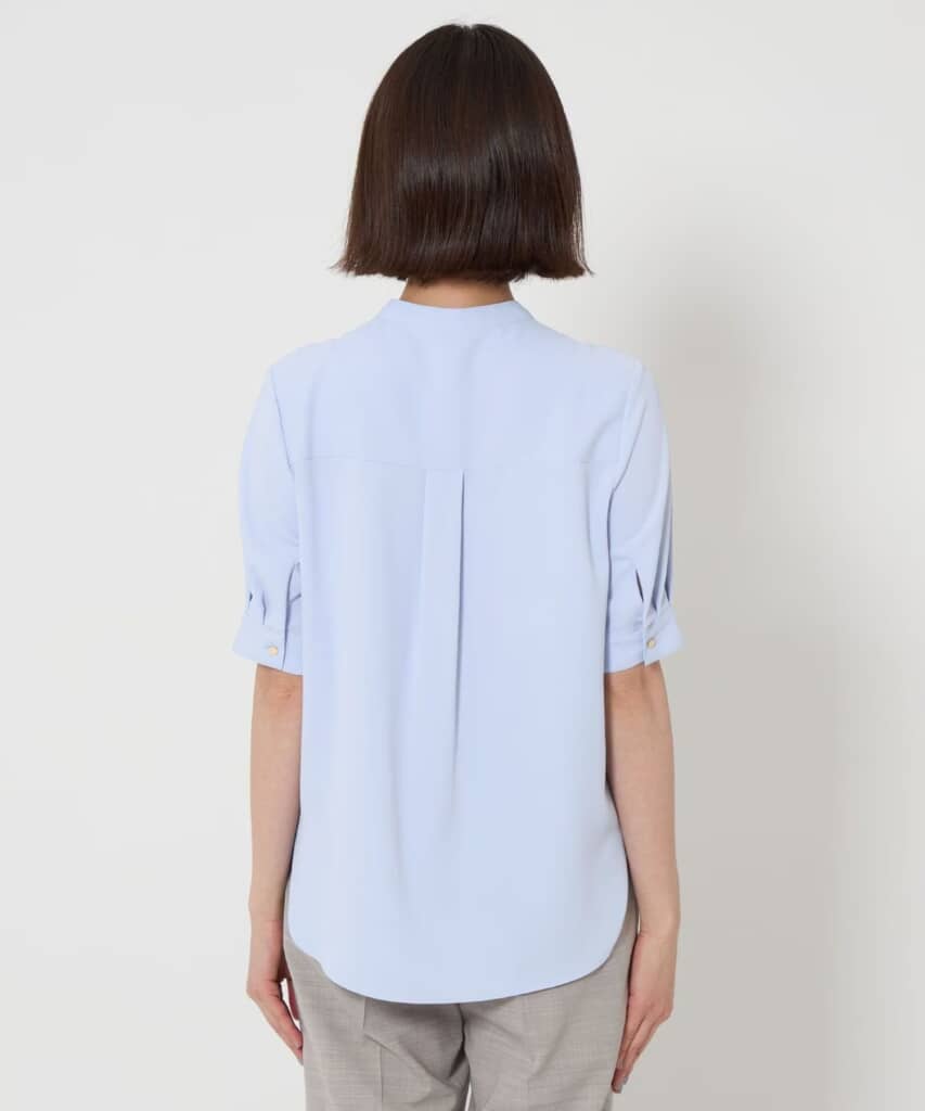 ピンタックショートスリーブブラウス　ネイビー ピンタックショートスリーブブラウス ネイビー UNITED ARROWS