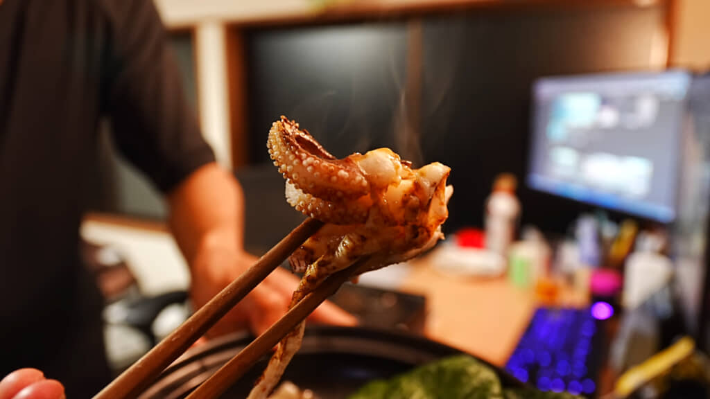 肝をたっぷりと塗って焼いた炉端焼き、絶品だったようです