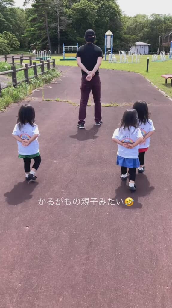 みんな同じ格好しています！