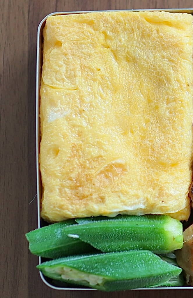 卵焼きとオクラもおいしそうですが……