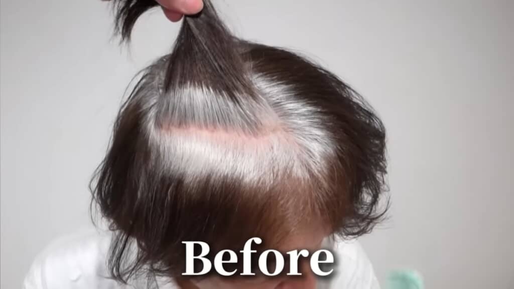 悩みは根元の白髪とくせ毛