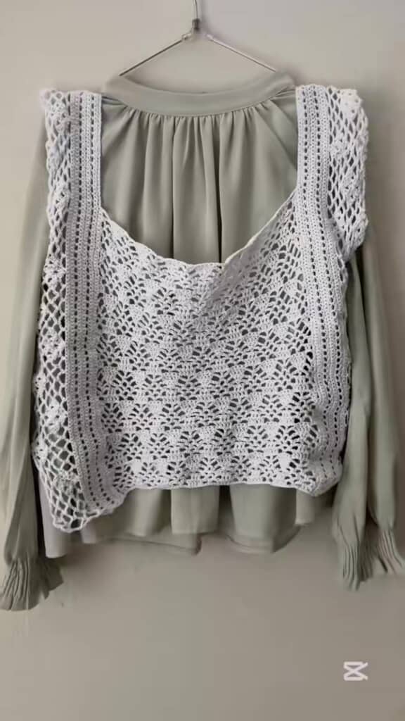 昭和の編み図で作ったビスチェ