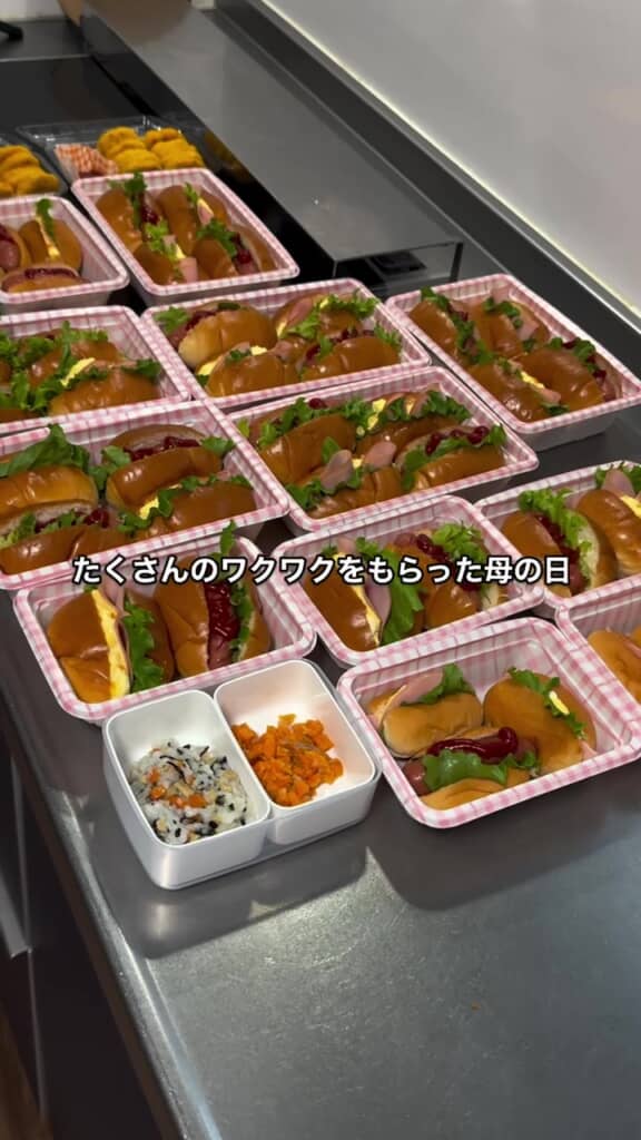 10人分のお弁当が完成