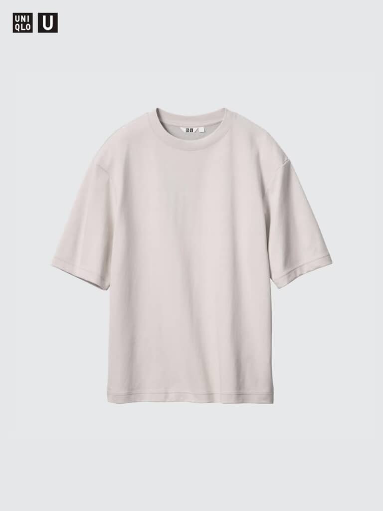 Uniqlo Uの「男女兼用 エアリズムコットンオーバーサイズTシャツ/5分袖」（1990円）
